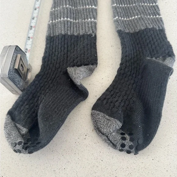COPY - Lululemon Yoga Gray Striped Over the Knee Socks - Picture 2 of 4